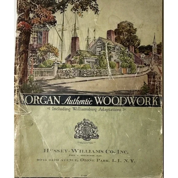 Hussey-Williams 1939 Morgan Authentic Woodwork Catalog Williamsburg‎ Adaptations
