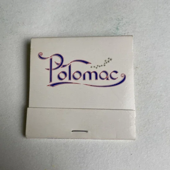 Vintage Matchbook Polomac On The River K &‎ Thomas Jefferson Streets NW