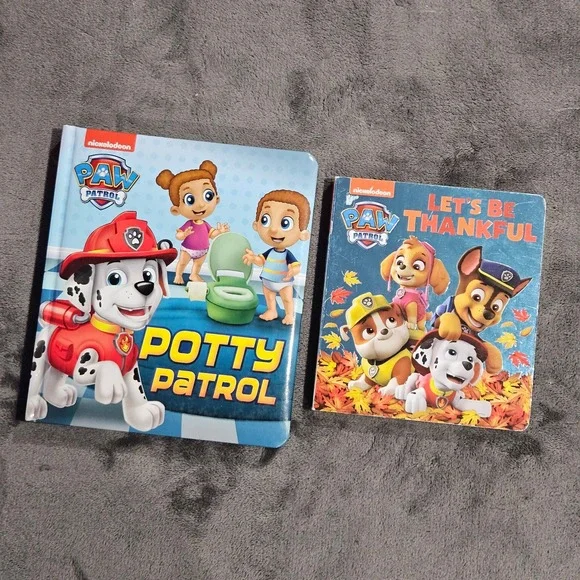 Nickelodeon Paw Patrol Board Books Set: Potty Patrol &‎ Lets Be Thankful
