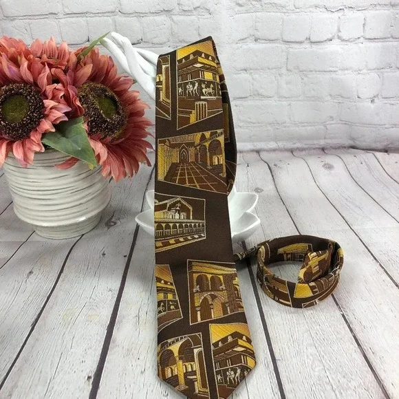Vintage wemlon by wembly men's tie preppy office business