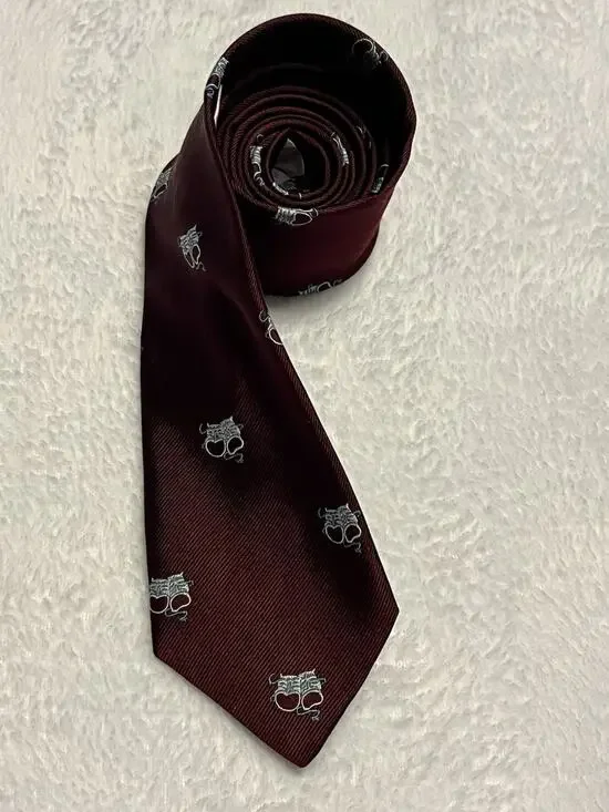 Vintage Khorassan For The Centurions Comedy Tragedy Masks Necktie Theater