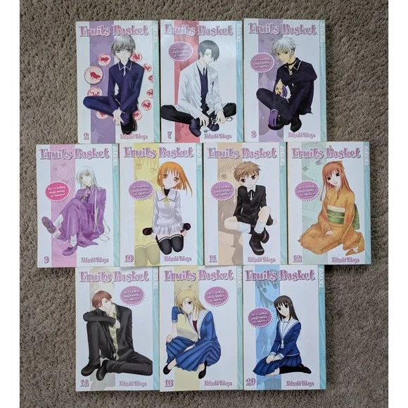 Fruits Basket Manga Lot English Vol 2 7-12‎ 14 16 20 Natsuki Takaya Tokyopop