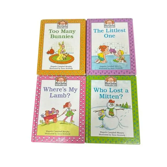 Vintage Brenda Learns About God Kids Book Set Lot of 4 1980s Hardcover