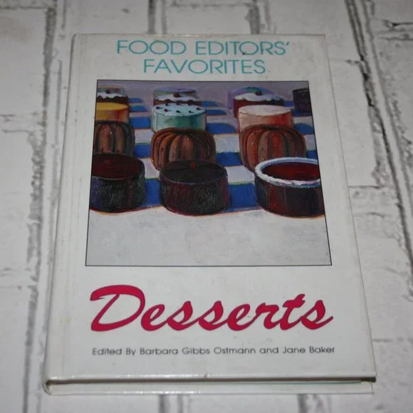 Food Editor's Favorite Desserts vintage book 1988 (Bf)
