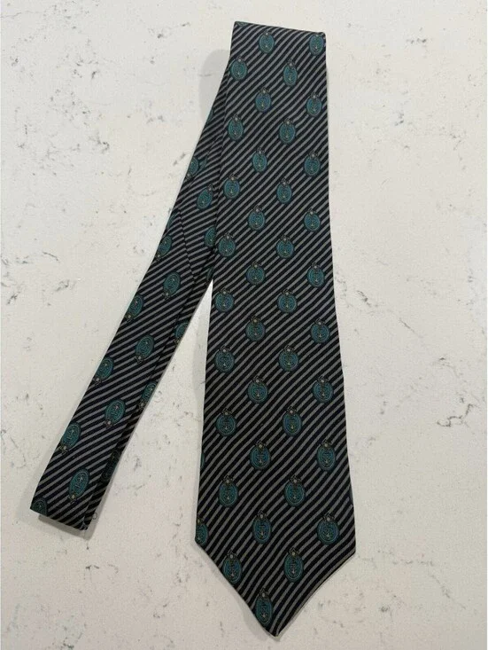 Givenchy Monsieur Anchor MSD Blue Silk Blend Men's tie