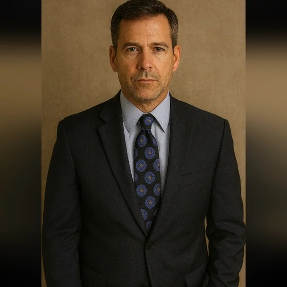 NWT Jos A Bank Blue & Black Silk‎ Executive Collection Tie Business Formal