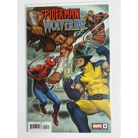 Spider-Man & Wolverine 4 Variant Edition Marvel Comics Modern‎ Age Superhero T+