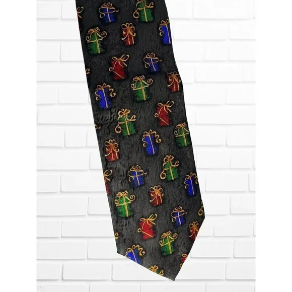 5/$25 J.Z. Richards Mens Necktie 100%‎ Silk Novelty Christmas Holiday Gift