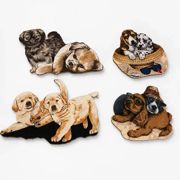 c 1880 Victorian Collections Die Cut DOGS Lover Antique Scrap Ephemera 3