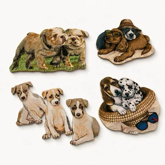 c 1880 Victorian Collections Die Cut DOGS Lover Antique Scrap Ephemera 3