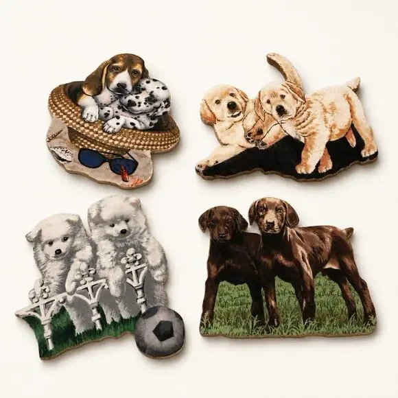c 1880 Victorian Collections Die Cut DOGS Lover Antique Scrap Ephemera 3