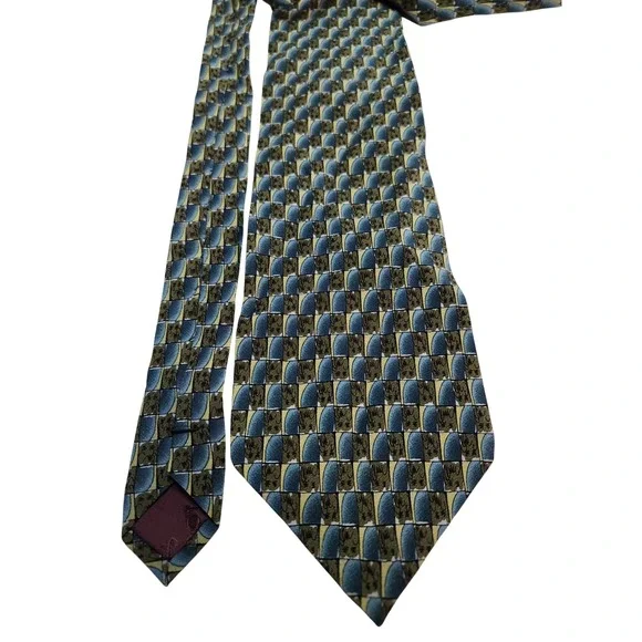 J Garcia South of the Border Collection Fifteen Silk Tie‎ Geometric Mens 4 x 57
