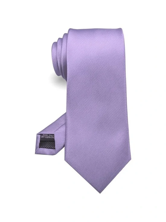 🆕Men Purple Solid Tie Formal Soft and Comfortable to Wear Necktie