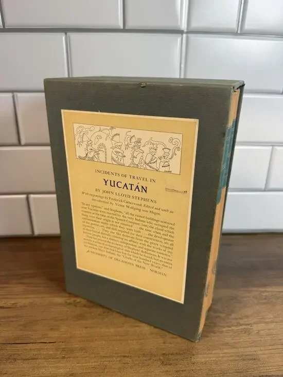 Incidents Of Travel In Yucatan John Lloyd Stephens 1962 First Printing Ex-Lib