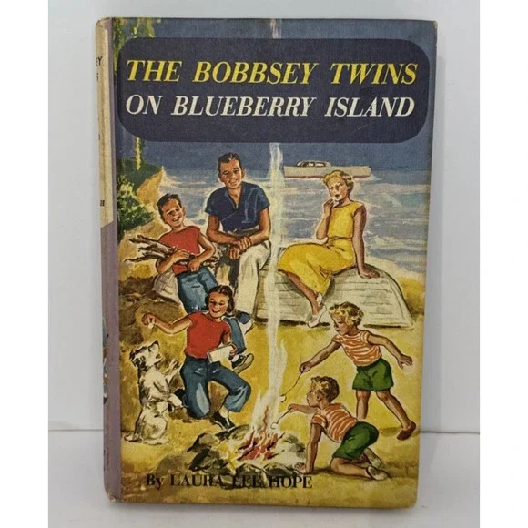 1959 Grosset & Dunlap Bobbsey Twins on Blueberry Island by Laura Lee Hope Vtg