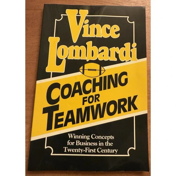 Signed Vince Lombardi Coaching‎ for Teamwork- Winning Concepts For Business Book