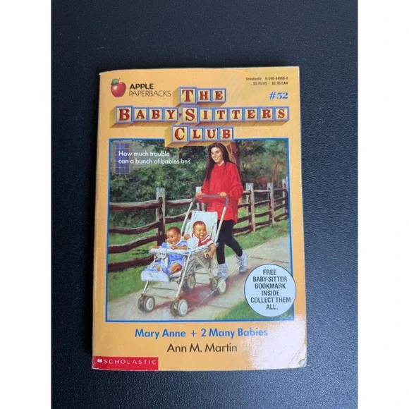 The Baby-Sitters Club 52 Mary Anne + 2 Many Babies Ann M Martin 1992 Scholastic‎