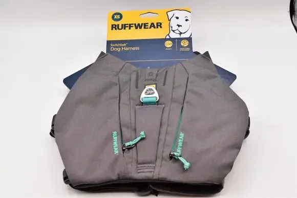 Ruffwear Switchback Dog Back Pack Harness Pockets Reflective Granite Gray XS NWT