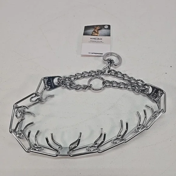 Herm Sprenger Ultra-Plus‎ Prong Training Collar - Chrome,3.25mm x 20
