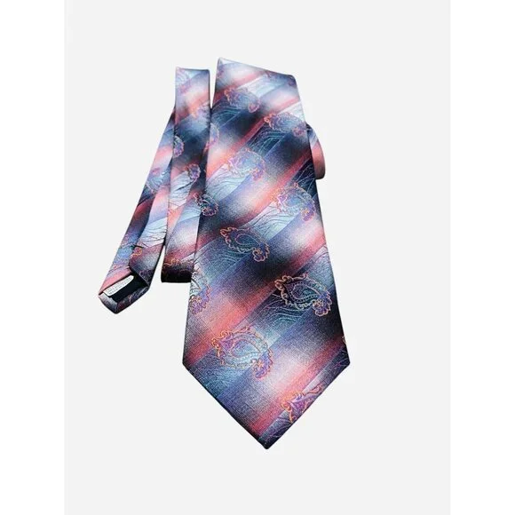 Fratello‎ 60” Men’s Tie 100% Polyester Multicolored Floral Design