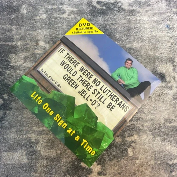 If There Were No Lutherans Green Jello Book DVD Rev Steve Molin Church Signs