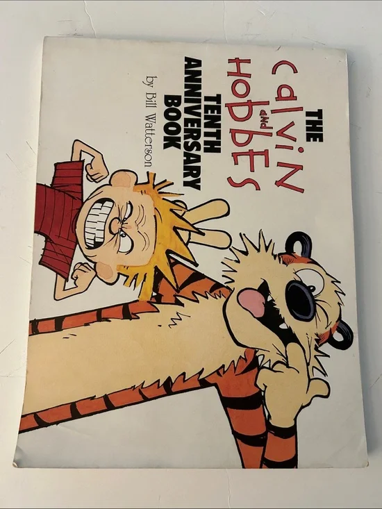 Calvin and Hobbes Tenth Anniversary Book by bill watterson copyright 1995