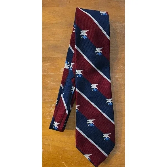 RARE‎ American revolution Bicentennial Tie 1976 Red & Blue