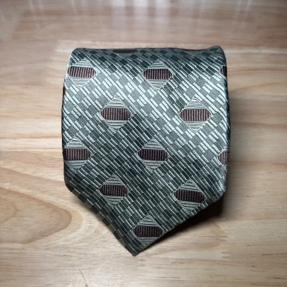 Robert Talbott Tie Mens Extra Long Green Geometric Silk Best of Class Nordstrom