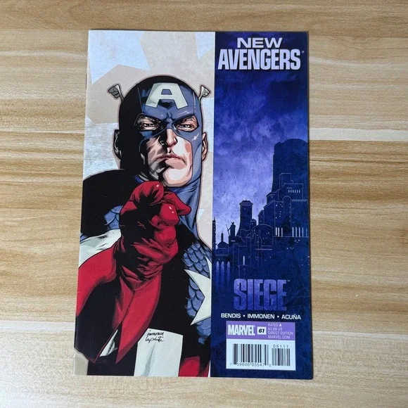 New Avengers Siege #61‎ Marvel Comics Brian Bendis Captain America Comic