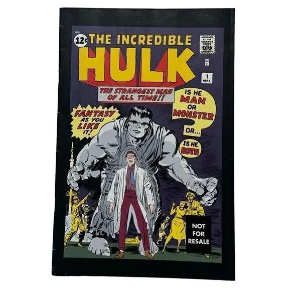 Marvel The Incredible Hulk 1 Toy Biz Reprint Comic Book Not For Sale Version