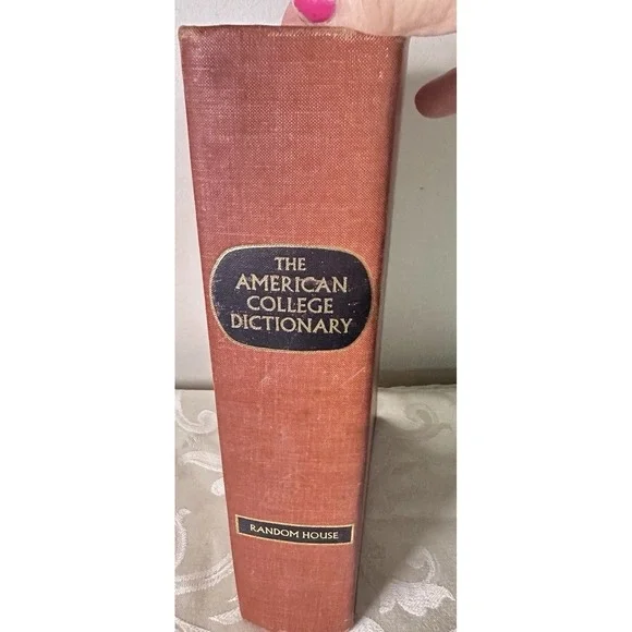 Vintage American College Dictionary‎ 1960s Random House Decor Book