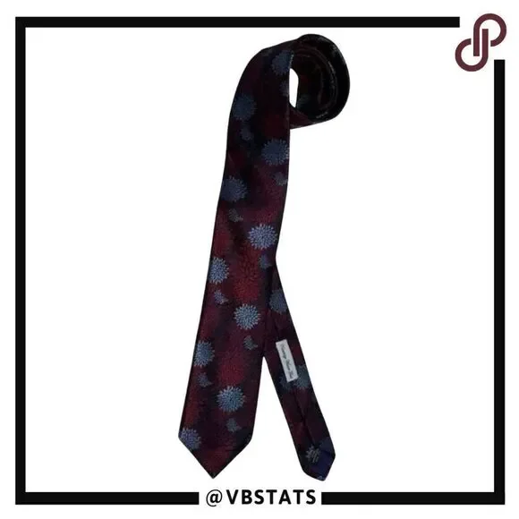 Robert Graham‎ Maroon with Purple Floral Luxury Tie
