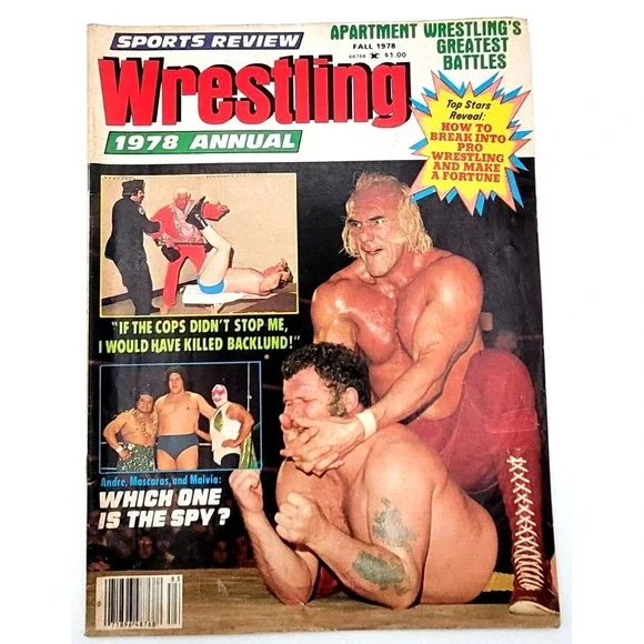 SPORTS REVIEW WRESTLING FALL 1978 ANNUAL SUPERSTAR GRAHAM WOMEN‎ WRESTLING