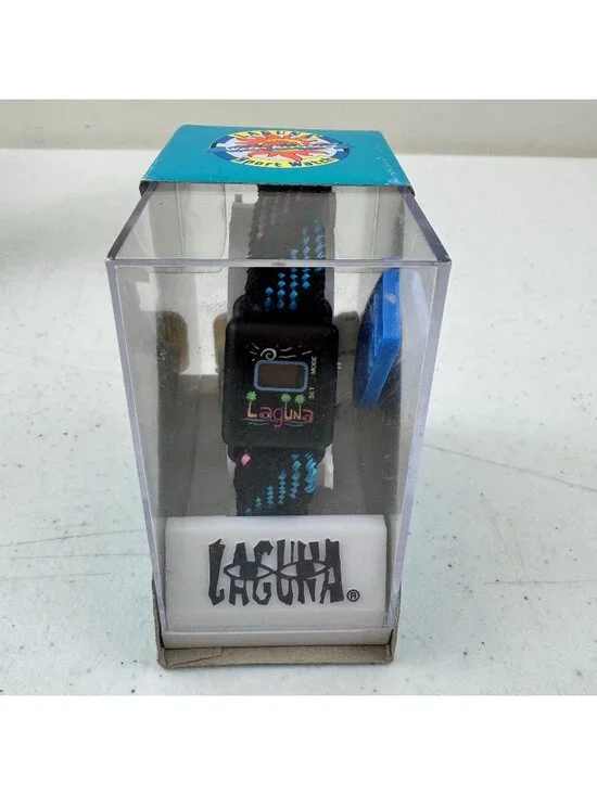 Vintage Laguna Sport Watch 1980s 1990s Digital Retro Fashion Water Surf Swim NOS