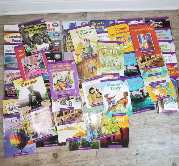 Lot of 63 Houghton Mifflin 3rd Grade Leveled Readers Homeschool Books Paperback