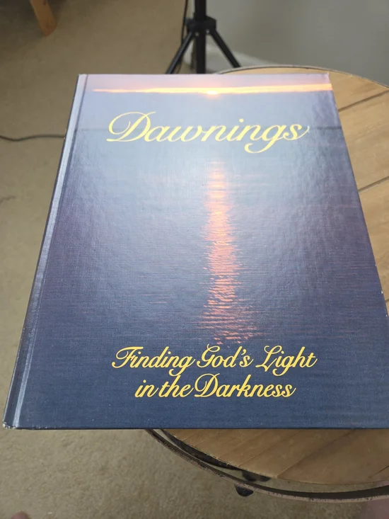Dawnings Hardcover Book - Navy Blue with Gold Script