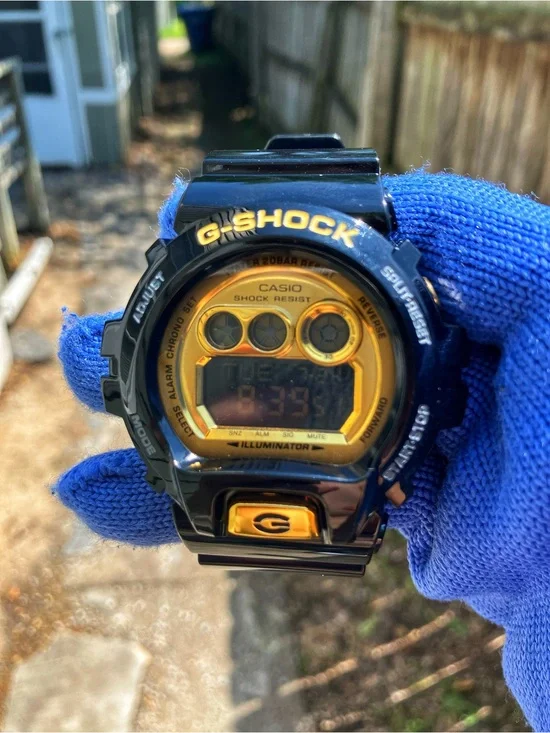Custom G Shock Gold and Black Colorway