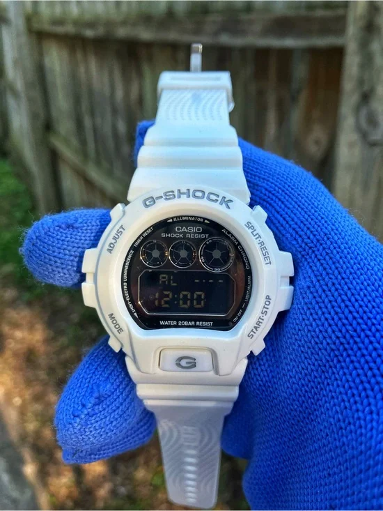 Custom G Shock White and Black Style Colorway
