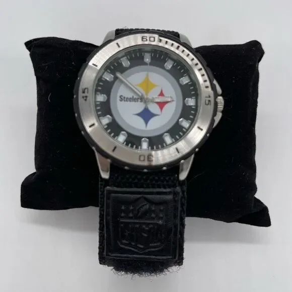 Pittsburgh Steelers Watch with Lighted Hour hand and minute hands
