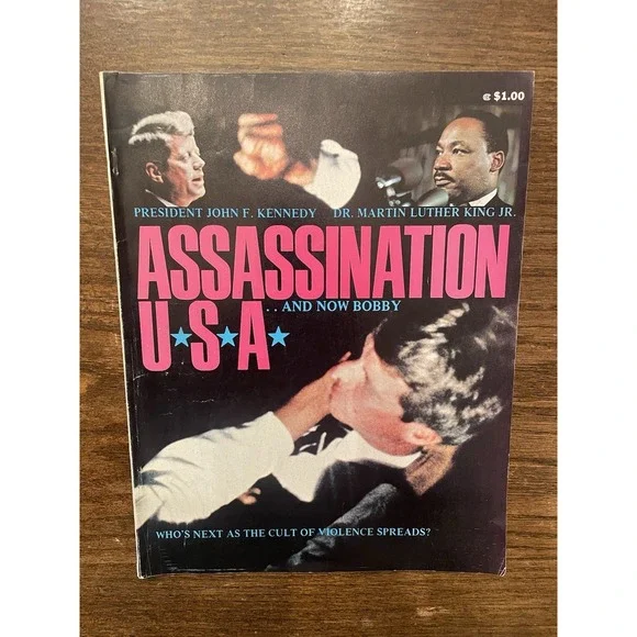 Assassination USA Magazine JFK MLK RFK Bobby Kennedy Vintage 1968 Historical