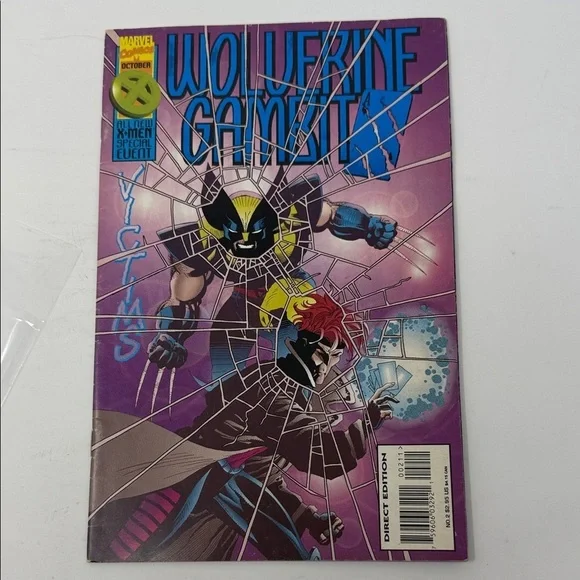 Marvel Wolverine Gambit Comic 2 Cover A First Print 1995 Comic Book