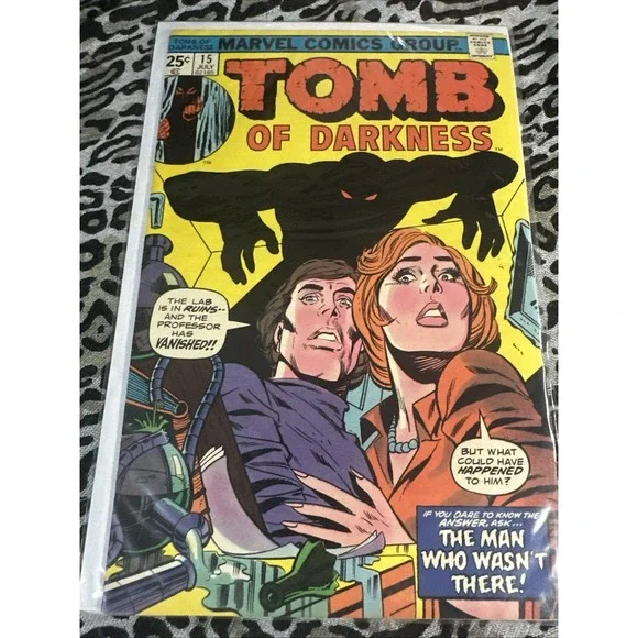 Vtg Marvel Comic Tomb Of Darkness #15 July 1975! The Man Who Wasn't There!