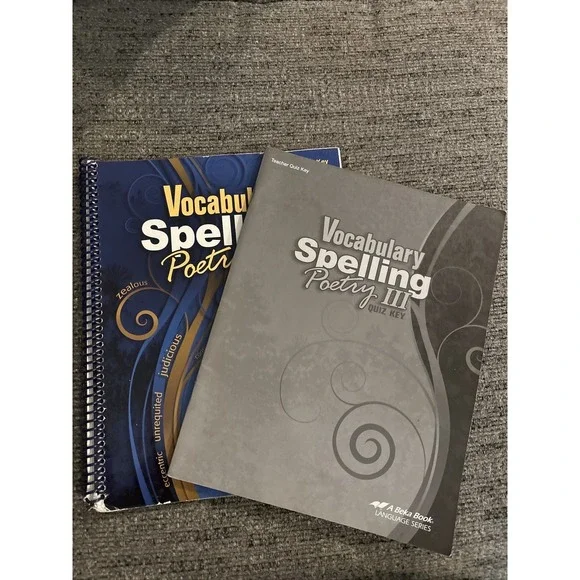 Abeka Vocabulary Spelling Poetry III Teacher Key & Quiz Key 9th Grade