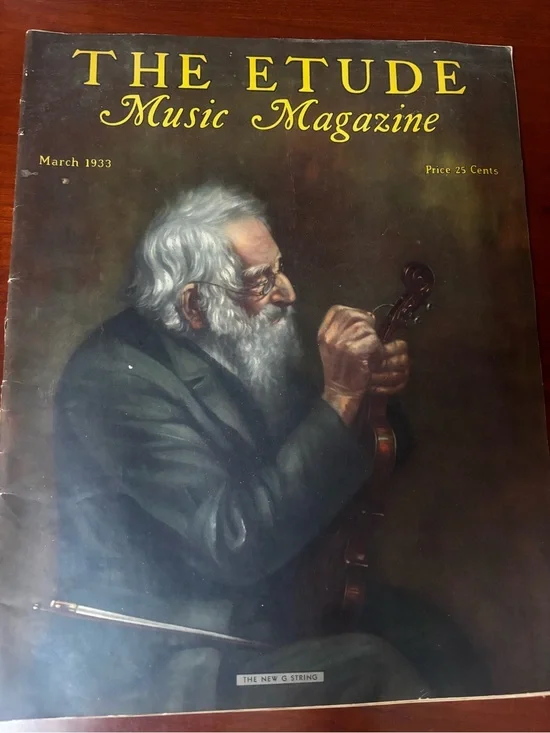 March 1933 issue of The Etude Music Magazine featuring the cover