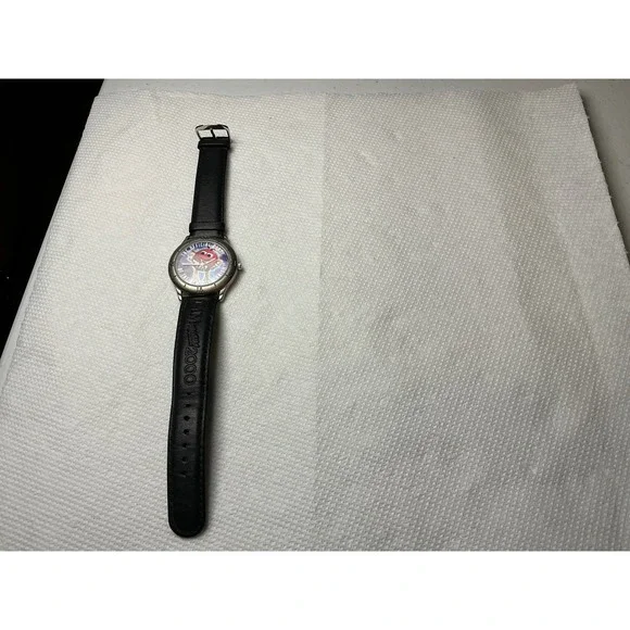 Vintage M&M's Watch Limited Edition‎ 1998 Millennium Red Character Leather Strap