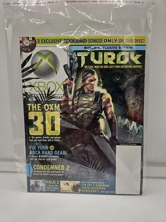 Official Xbox Magazine February 2008 Magazine Only No Demo Disc Inserts Attached