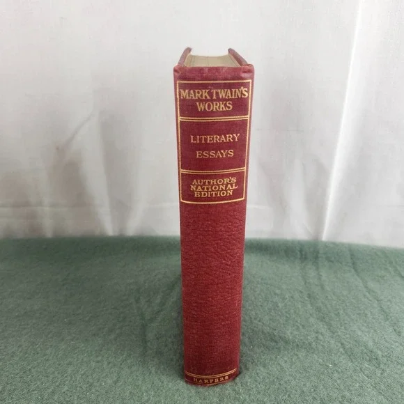 Mark Twain's Works Literary Essays Author's National Ed Harpers 1900‎