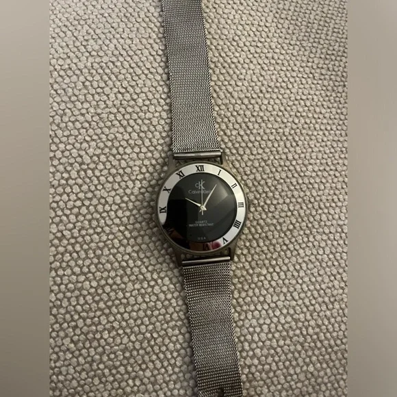 CALVIN KLEIN Stainless Steel Mesh Quartz Watch
