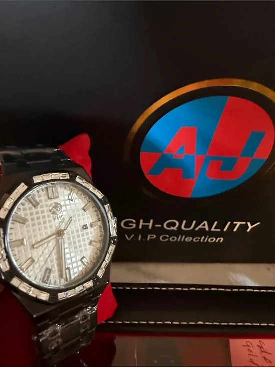 AJ Collection Silver-Tone Men’s Watch - 43 amp VIP Collection