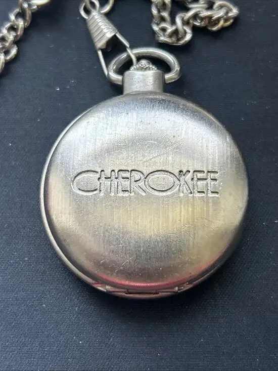 Cherokee Silver Tone Pocket Watch